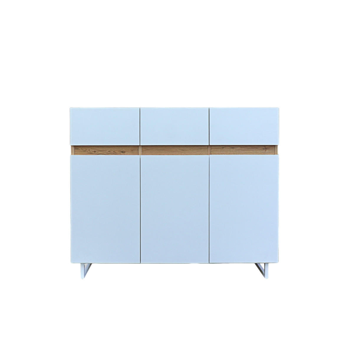 KOMMODE aus Massivholz für das Wohnzimmer DORIS - Eichefarben, Holz (120/105/40cm) - Rawood Furniture