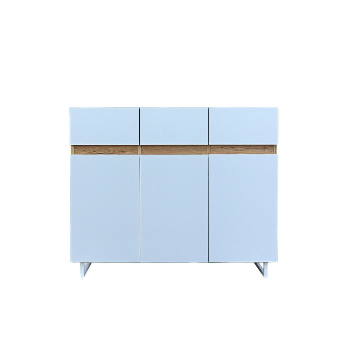 KOMMODE aus Massivholz für das Wohnzimmer DORIS - Eichefarben, Holz (120/105/40cm) - Rawood Furniture