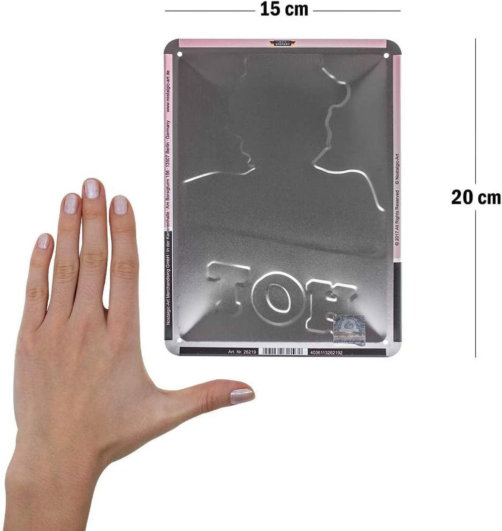 BLECHSCHILD 15/20 cm Celebrities Marilyn Monroe - Multicolor, Metall (15/20/0.5cm) - Nostalgic-Art