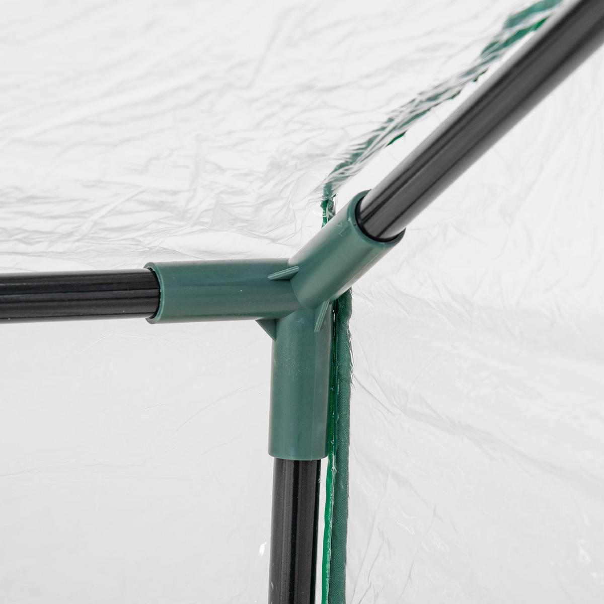 FOLIENGEWÄCHSHAUS, Transparent, PVC, Stahl - Transparent, Kunststoff (60/60/120cm) - Outsunny