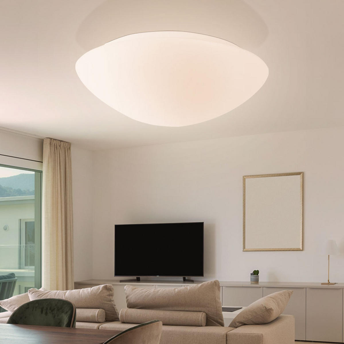 LED DECKENLEUCHTE Weiß Rund - Weiß, Kunststoff (40/40/14cm)