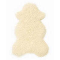 SCHAFFELL Ganzes Island Schaffell Lockig Weiß Natur, ca. 120 cm - Weiß, Fell (70/120cm) - Provellus