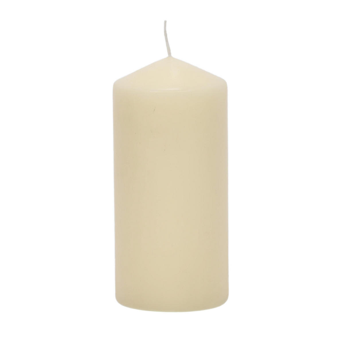 KERZE aus Paraffin 7/7/15 cm - Beige, Paraffin (7/15/7cm) - Home Styling Collection