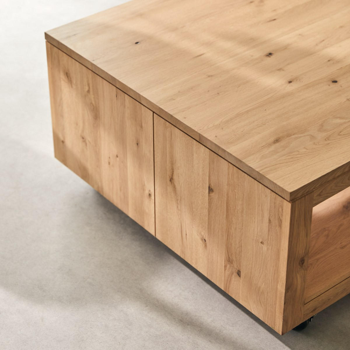 COUCHTISCH Anoa Natur aus Eiche - Naturfarben, Holz (80/80/41cm) - Tikamoon