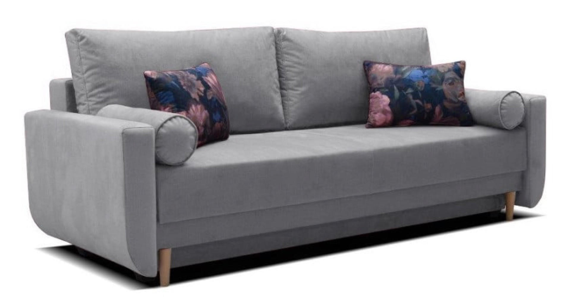 SOFA Hellgrau TIMON Ausziehbar - Grau, Textil (215/92/92cm) - Sepro Meble
