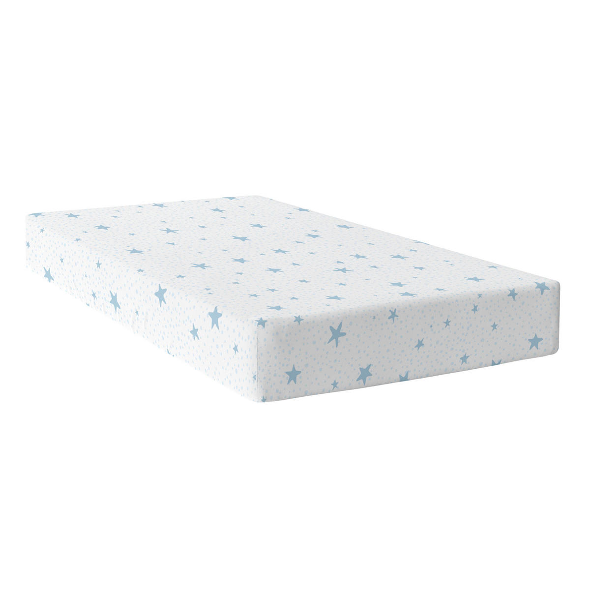 SPANNBETTTUCH little star 105x200x32 cm blau - Blau, Textil (105/200cm) - Happy Friday