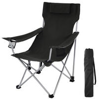 GARTENSTUHL Sandy - Schwarz, Metall (70/91/81cm) - SONGMICS