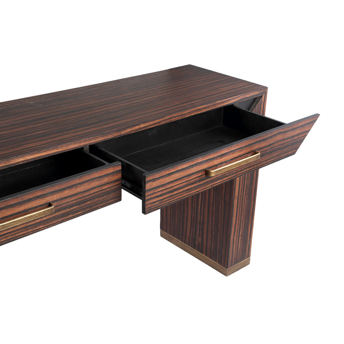 BEISTELLTISCH Tiess Braun 165/45/81cm - Braun, Metall (165/45/81cm) - PTMD Collection
