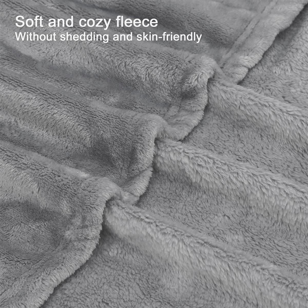 KUSCHELDECKE Sherpa 200 / 150 cm (Grau) - Grau, Textil (150/200cm)
