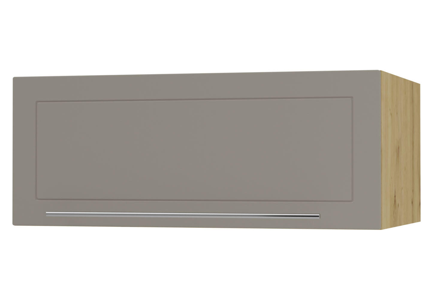 KLAPPHÄNGESCHRANK Kvantum W6B/90 Beige Matt / Eiche Artisan Matt 90 / 59 / 36cm - Beige/Eiche Artisan, Holz/Holzwerkstoff (90/36/59cm) - Feldmann-Wohnen