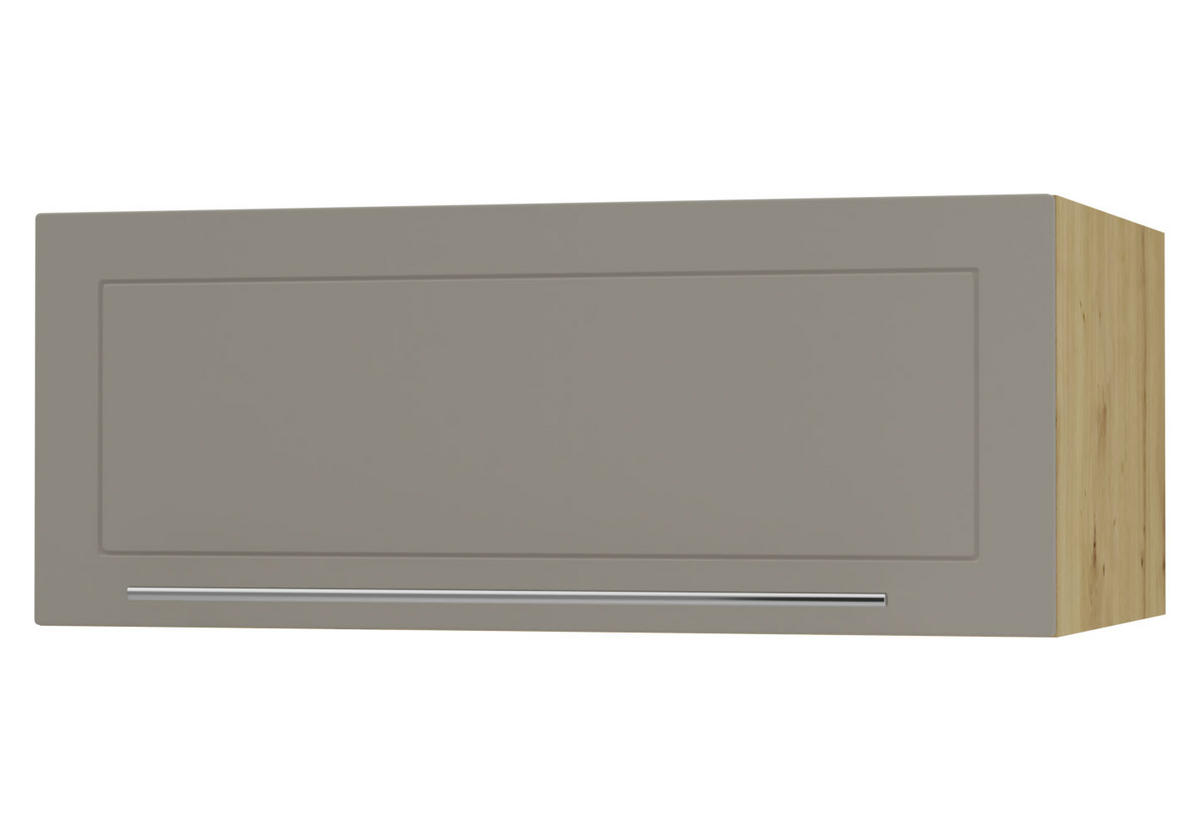 KLAPPHÄNGESCHRANK Kvantum W6B/90 Beige Matt / Eiche Artisan Matt 90 / 59 / 36cm - Beige/Eiche Artisan, Holz/Holzwerkstoff (90/36/59cm) - Feldmann-Wohnen