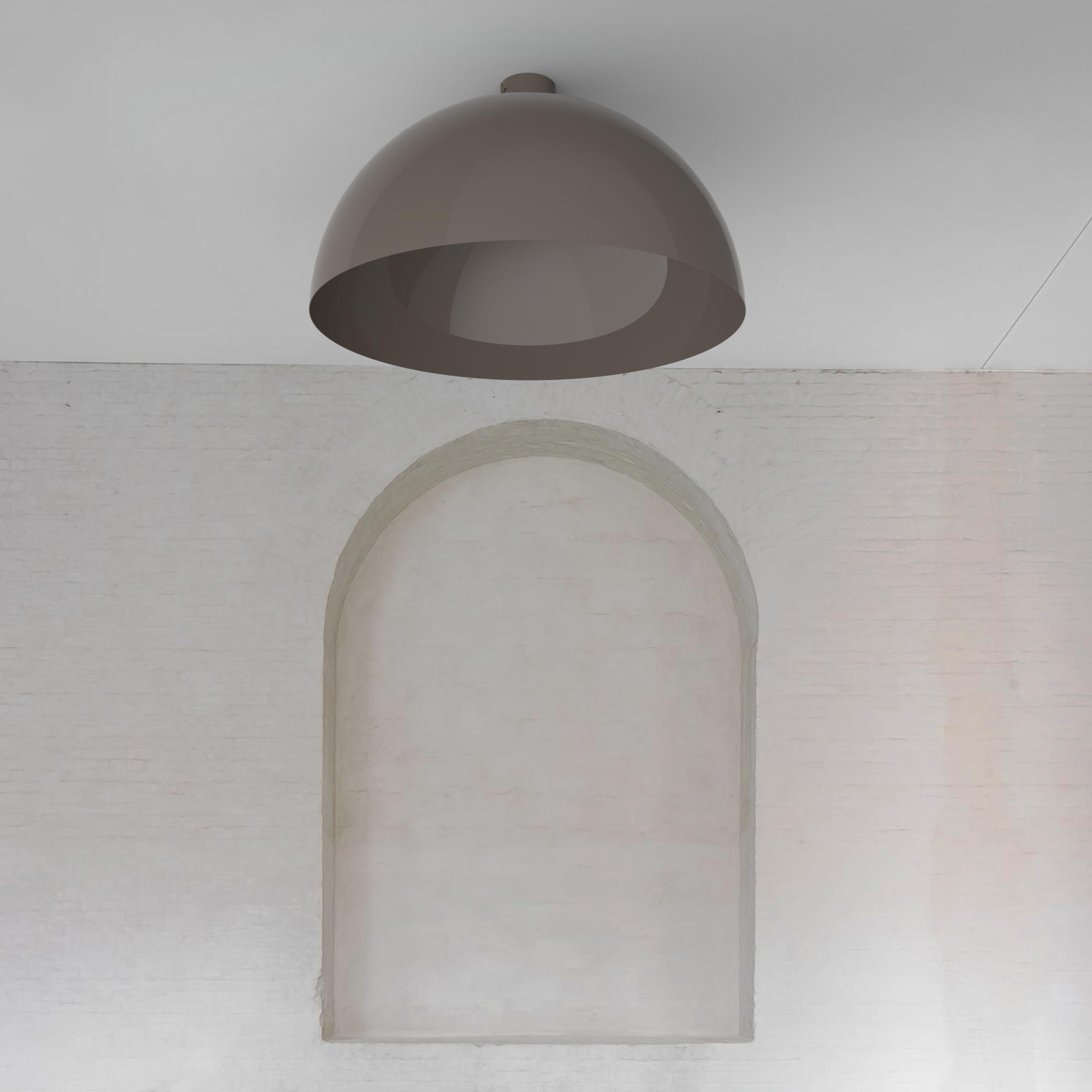 DECKENLEUCHTE - Graubraun, Metall (60/60/30cm) - Lumicom