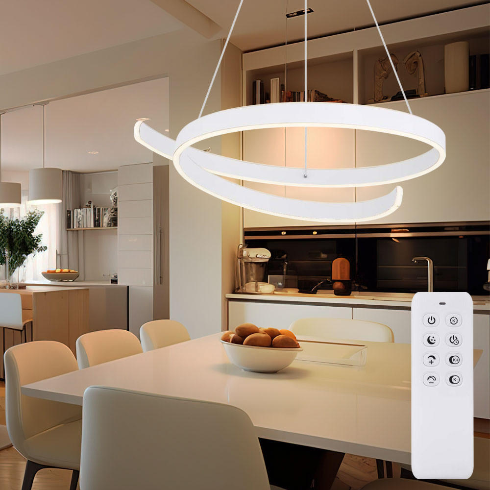 LED HÄNGELEUCHTE Weiß Matt - Weiß, Metall (66/62/120cm) - Globo Lighting