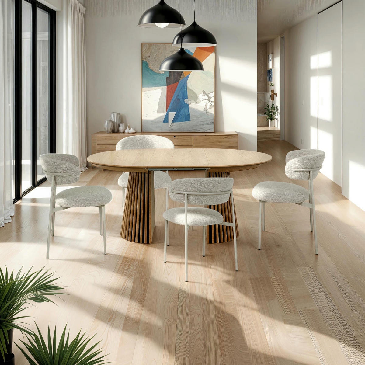 ESSTISCH 120/120/75 Eichefarben rund - Eichefarben/Braun, Holzwerkstoff (120/120/75cm) - Furnhouse