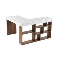 SCHREIBTISCH Vesper Nussbaum - Nussbaumfarben, Holzwerkstoff (120/130/72cm) - Habitat Garten