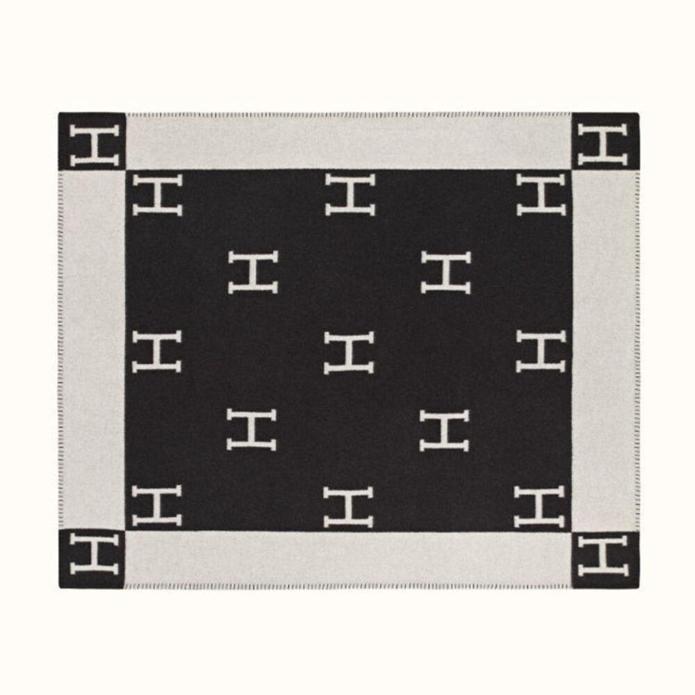 WOHNDECKE Double 175/140 cm - Schwarz, Textil (140/175cm)