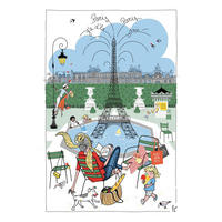 GESCHIRRTUCH Les jardins parisiens weiß 48 x 72 cm - Weiß, Textil (48/72cm) - Winkler