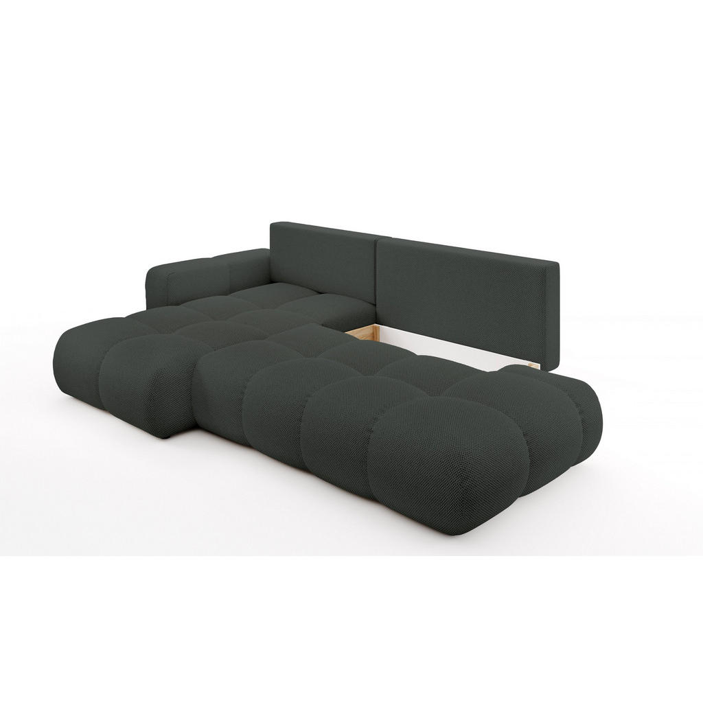 Thumbnail - Masseno Ecksofa, Dunkelgrau, Holz, 5-Sitzer, L-Form,L-Form, 266.5x266.5 cm, Wohnzimmer, Sofas & Couches, Wohnlandschafte...