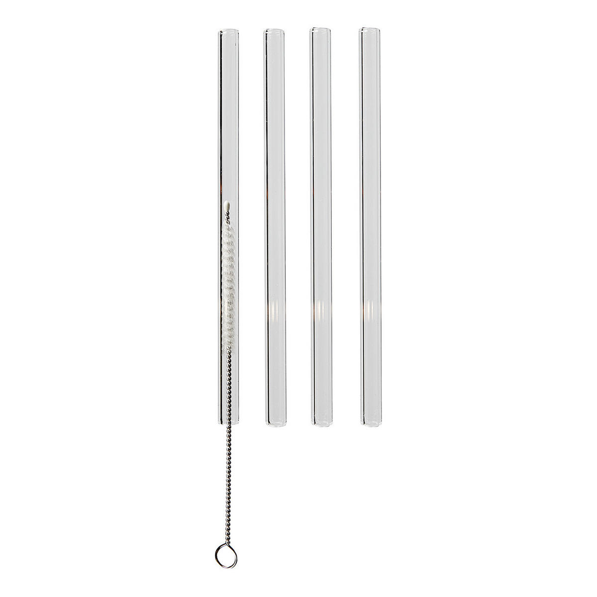 TRINKHALM-SET (4-tlg.) Long Drink - Transparent, Glas (0.6/15cm) - Butlers