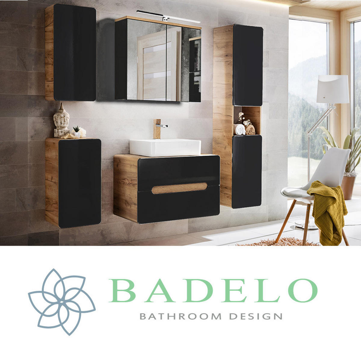 HÄNGESCHRANK New-luton - Grau, Holzwerkstoff (35/75/22cm) - Lomado