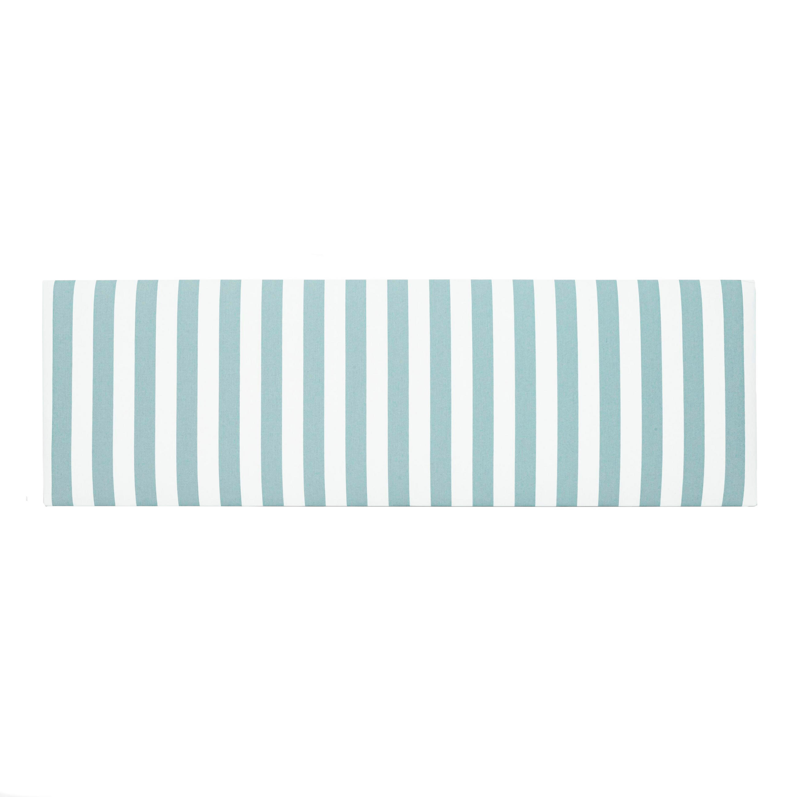 KOPFTEIL Gepolstertes aus gestreiftem Stoff Turkis 145/52/3 cm SUANCES - Türkis, Textil (145/52/3cm) - RNT By Really Nice Things