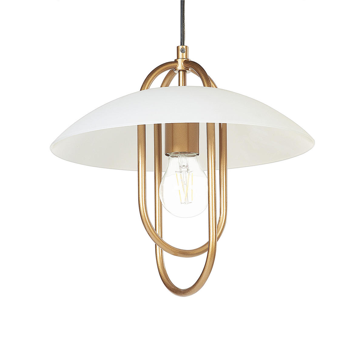 HÄNGELEUCHTE Nattai 7/76/121 cm - Goldfarben, Metall (7/76/121cm) - Beliani