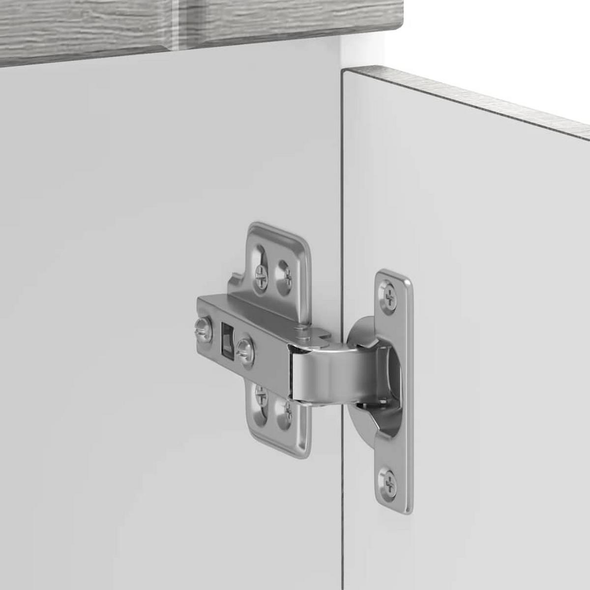 KÜCHEN-UNTERSCHRANK Lucca Grau Sonoma Holzwerkstoff - Grau, Holzwerkstoff (46/81.5/80cm) - vidaXL
