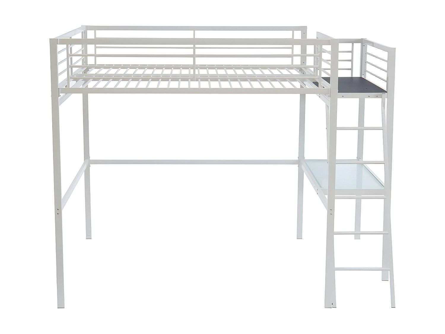 HOCHBETT - 2 Personen - Metall - Weiß - - Weiß, Metall - Vente-Unique