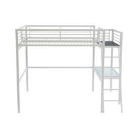 HOCHBETT - 2 Personen - Metall - Weiß - - Weiß, Metall - Vente-Unique