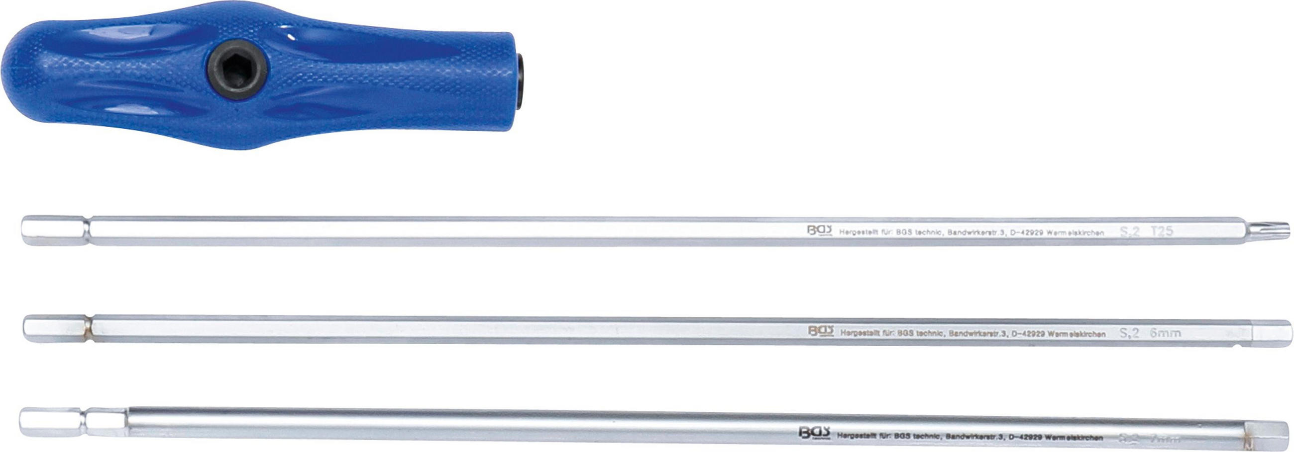 SPEZIAL-SCHRAUBENDREHER-SATZ | T-PROFIL (FÜR TORX) | INNENSECHSKANT | - Multicolor, Kunststoff/Metall (1/1cm) - BGS technic