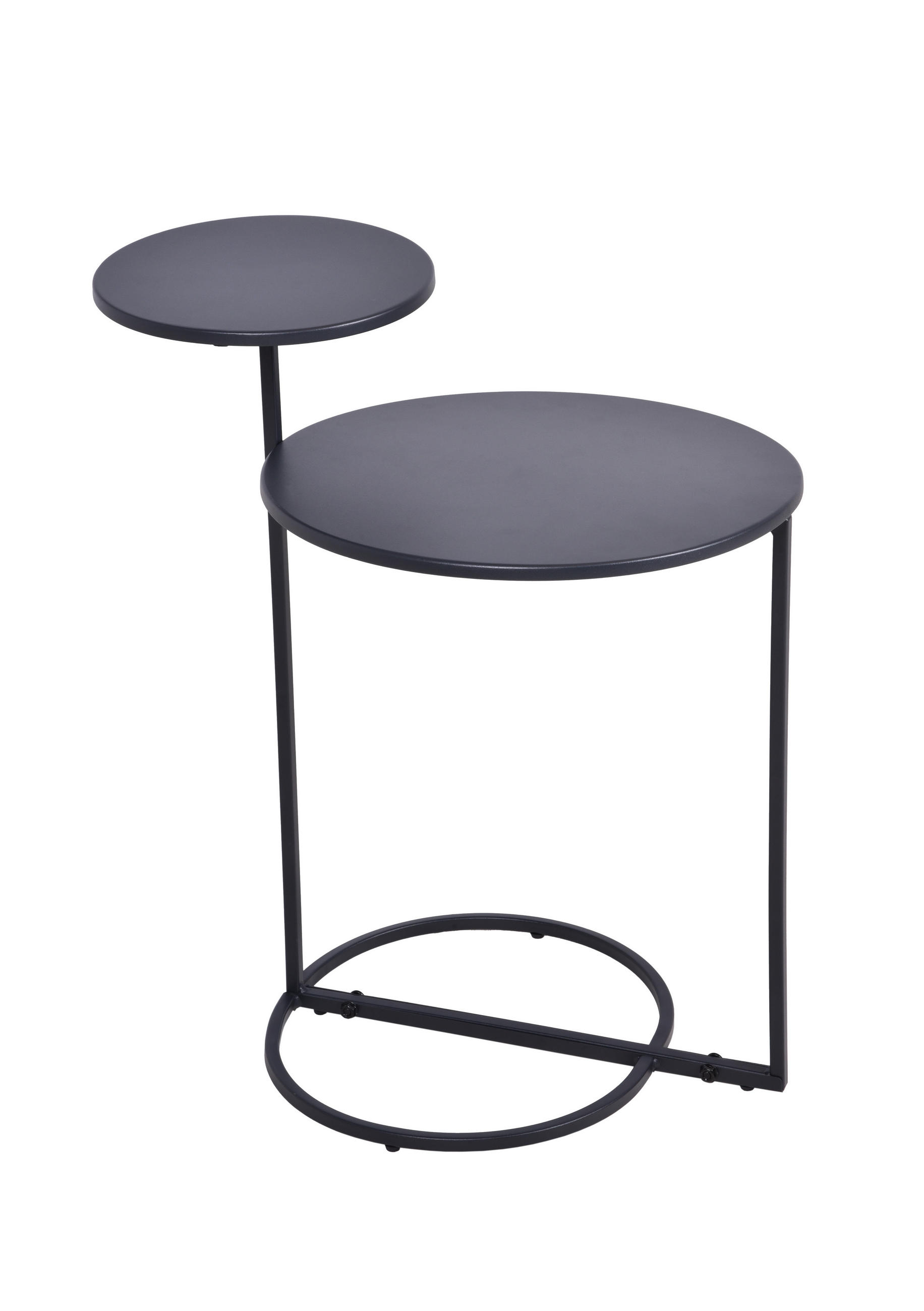 BEISTELLTISCH Bologn Eisen Anthrazit 55x35x35cm - Anthrazit, Metall (35/35/55cm) - DELUKE