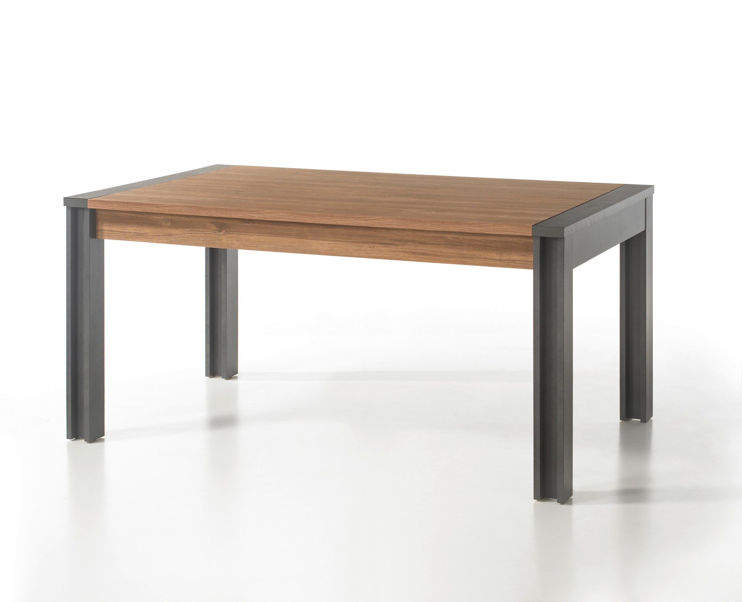ESSTISCH I12 Stirling Oak & Matera 154/76/90 cm - Eichefarben, Holzwerkstoff (90/154/76cm) - Livojo