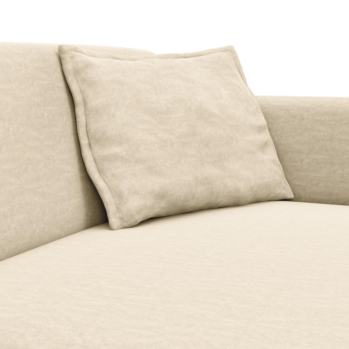 ECKSOFA mit Longchair - Schwarz/Weiß, Kunststoff/Textil (290/183cm) - home24