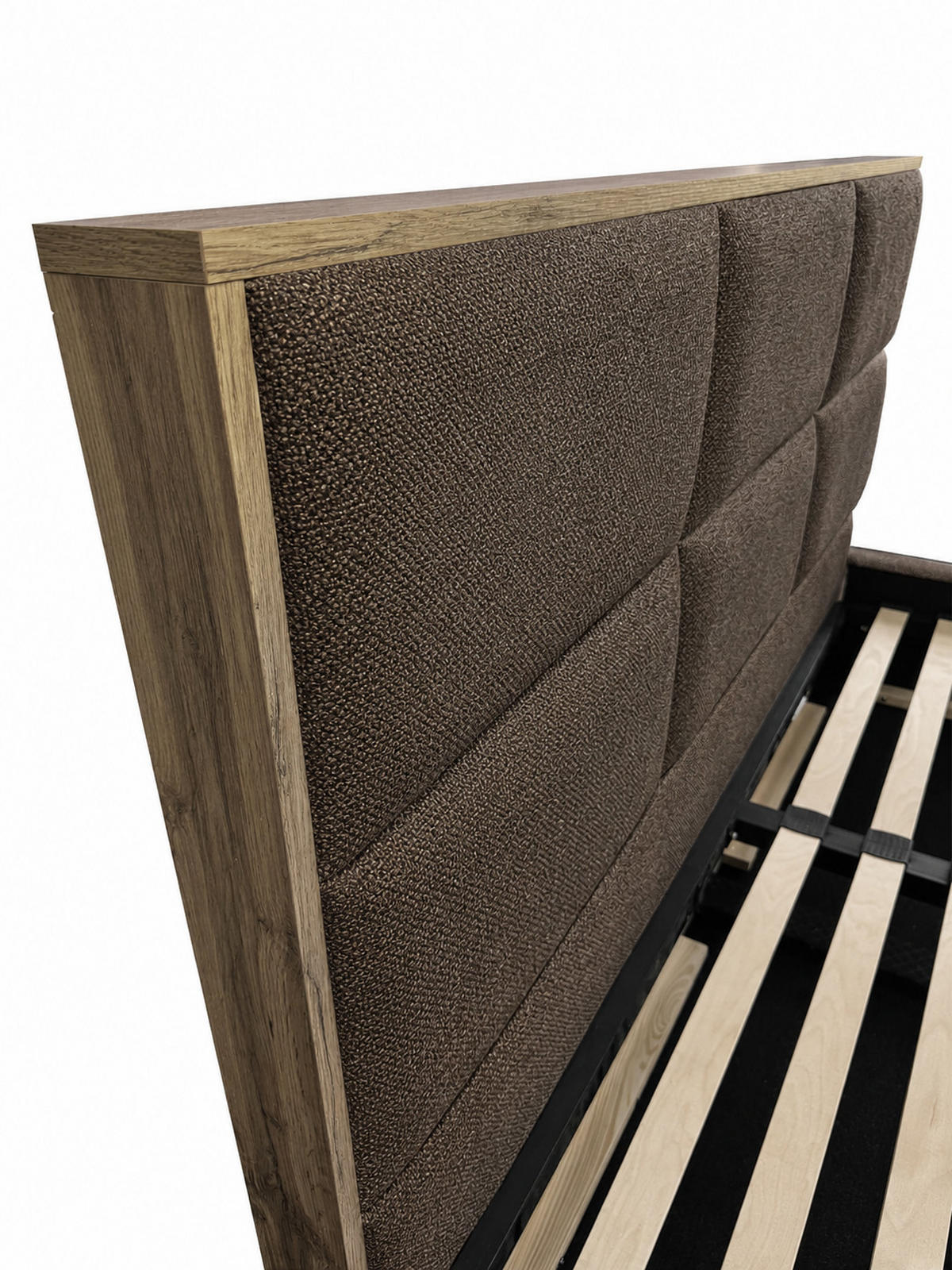 BOXSPRINGBETT LolyT 180x0 cm Pocket H4 24cm Marron - Braun, Textil - KS Home Concept