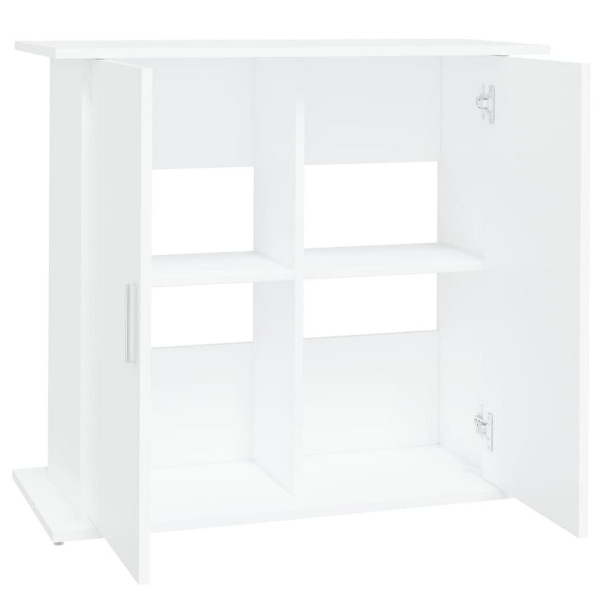 AQUARIUMSTÄNDER Weiss 81/36/73 Cm Holzwerkstoff - Weiß, Holzwerkstoff (36/73/81cm) - vidaXL