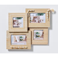 BILDERRAHMEN Naturalness Galerierrahmen für 4 Fotos, natur - Naturfarben, Holzwerkstoff (36/38/0.8cm) - EMIX24