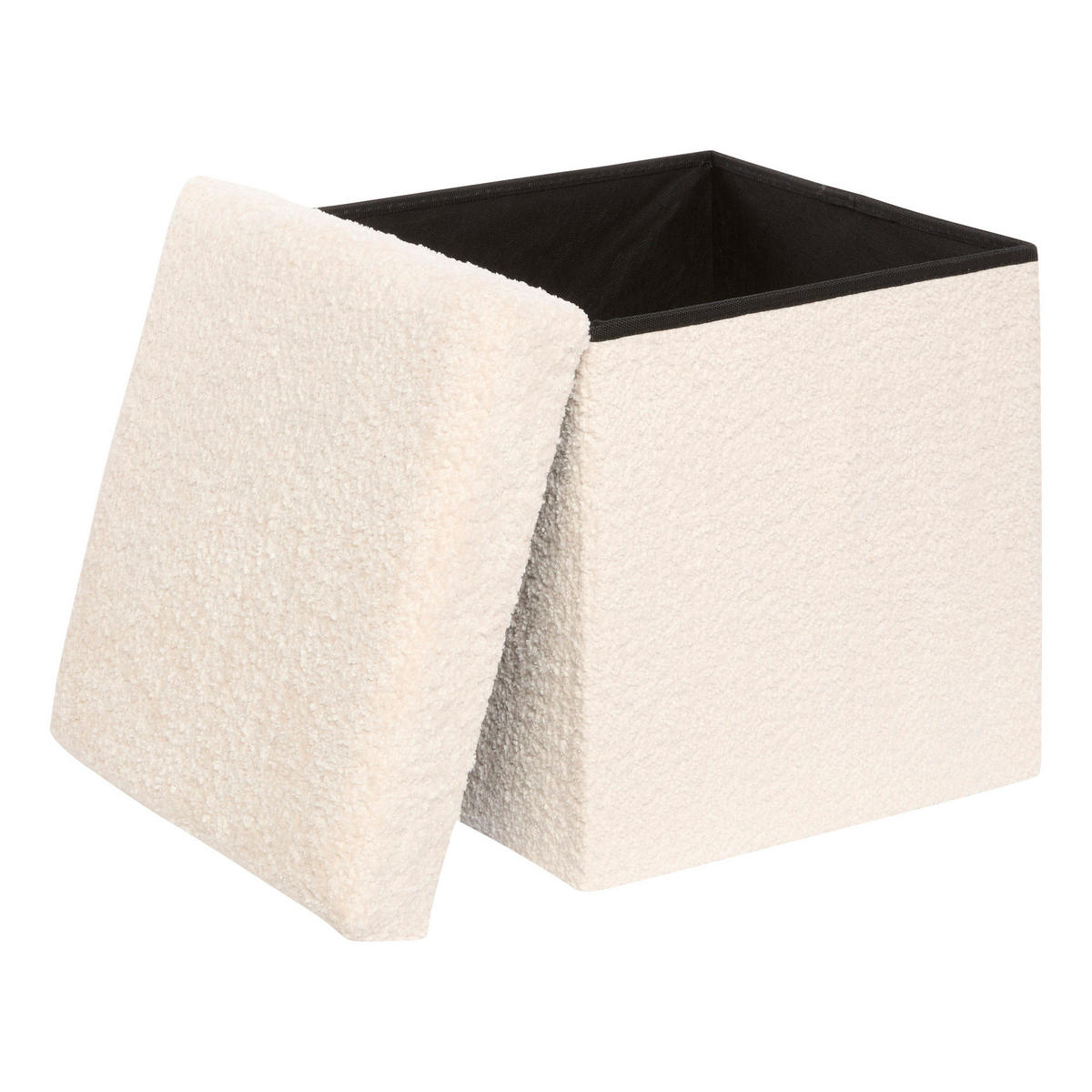 POUF Soana 38/38/38 cm - Weiß, Holzwerkstoff (38/38/38cm) - Atmosphera Createur d´interieur