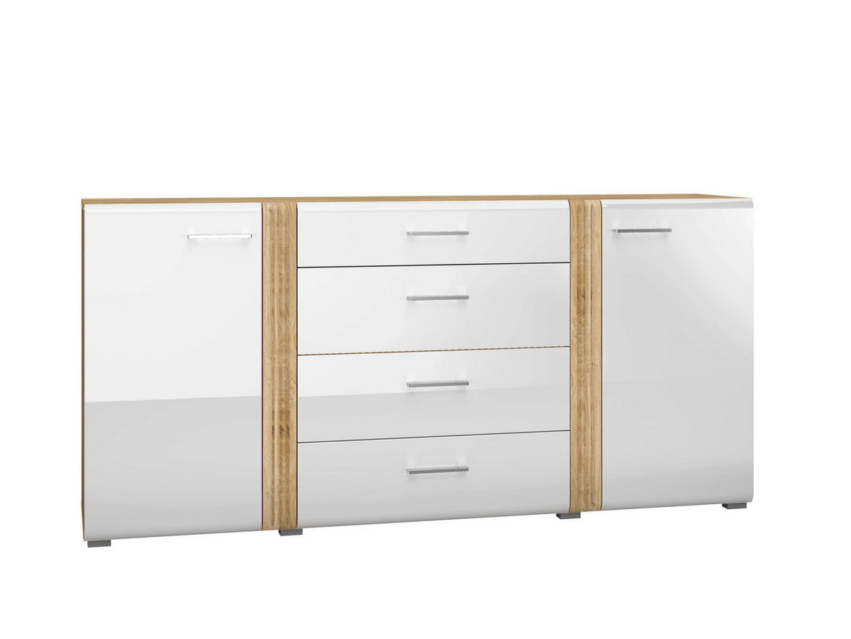 WOHNZIMMER Set 6-tlg. – Adagio – Eichefarben - Eichefarben, Holzwerkstoff (65/196/42cm) - hi-markt