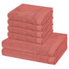 FROTTIERSET Rubin 6-teilig - Rosa, Textil (50/100cm) - Ross