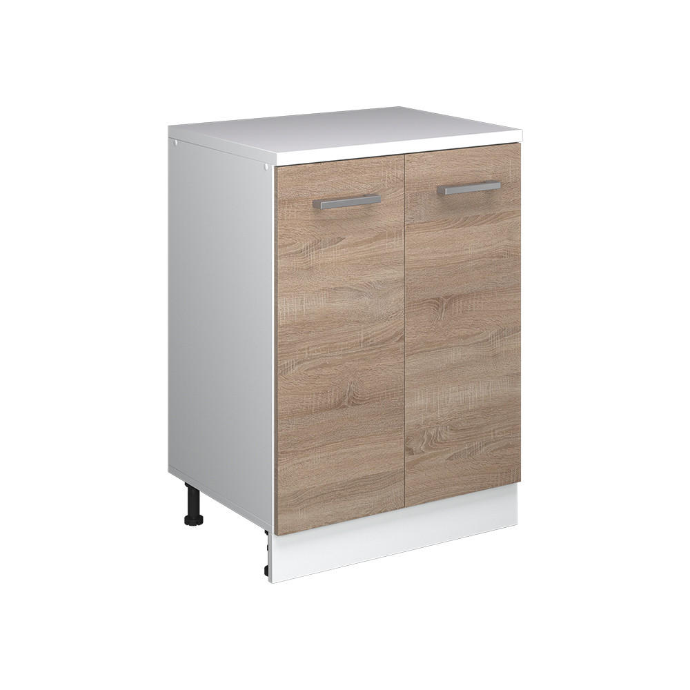 Vicco KUCHYŇSKÁ SKŘÍŇKA POD ŠIKMOU STŘECHU R-Line, Sonoma, 60 cm bez šikminy se 2 dveřmi