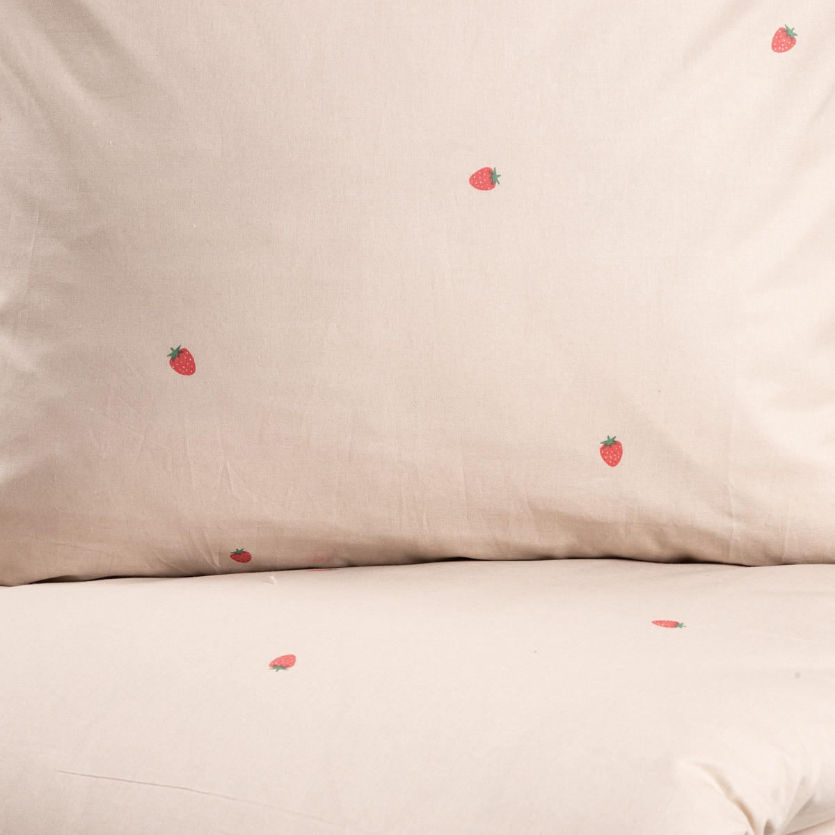 BETTWÄSCHE Fresas 140/200 cm - Beige, Textil (140/200cm) - Homla