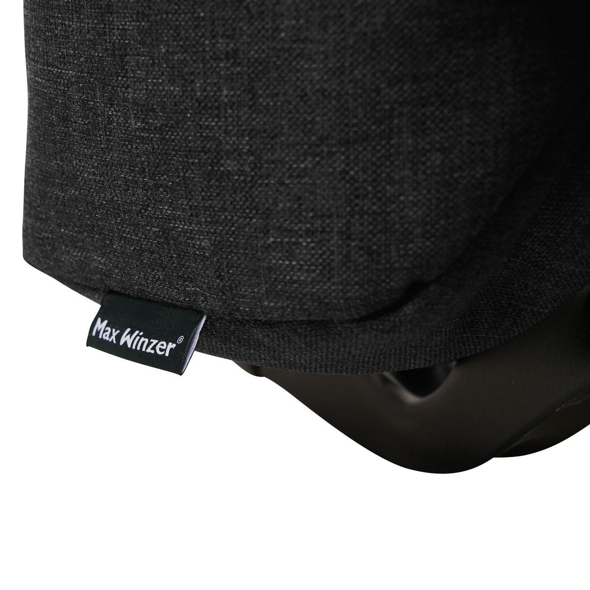 FALTSESSEL Kalomira Bezug Flachgewebe Metall schwarz / schwarz - Schwarz, Kunststoff (100/85/85cm) - 58aufmkessel