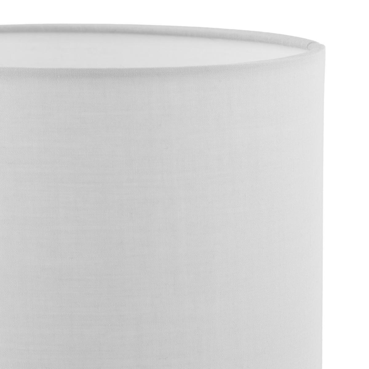 TISCHLAMPE - Grau, Kunststoff/Textil (18/18/32cm) - Relaxdays