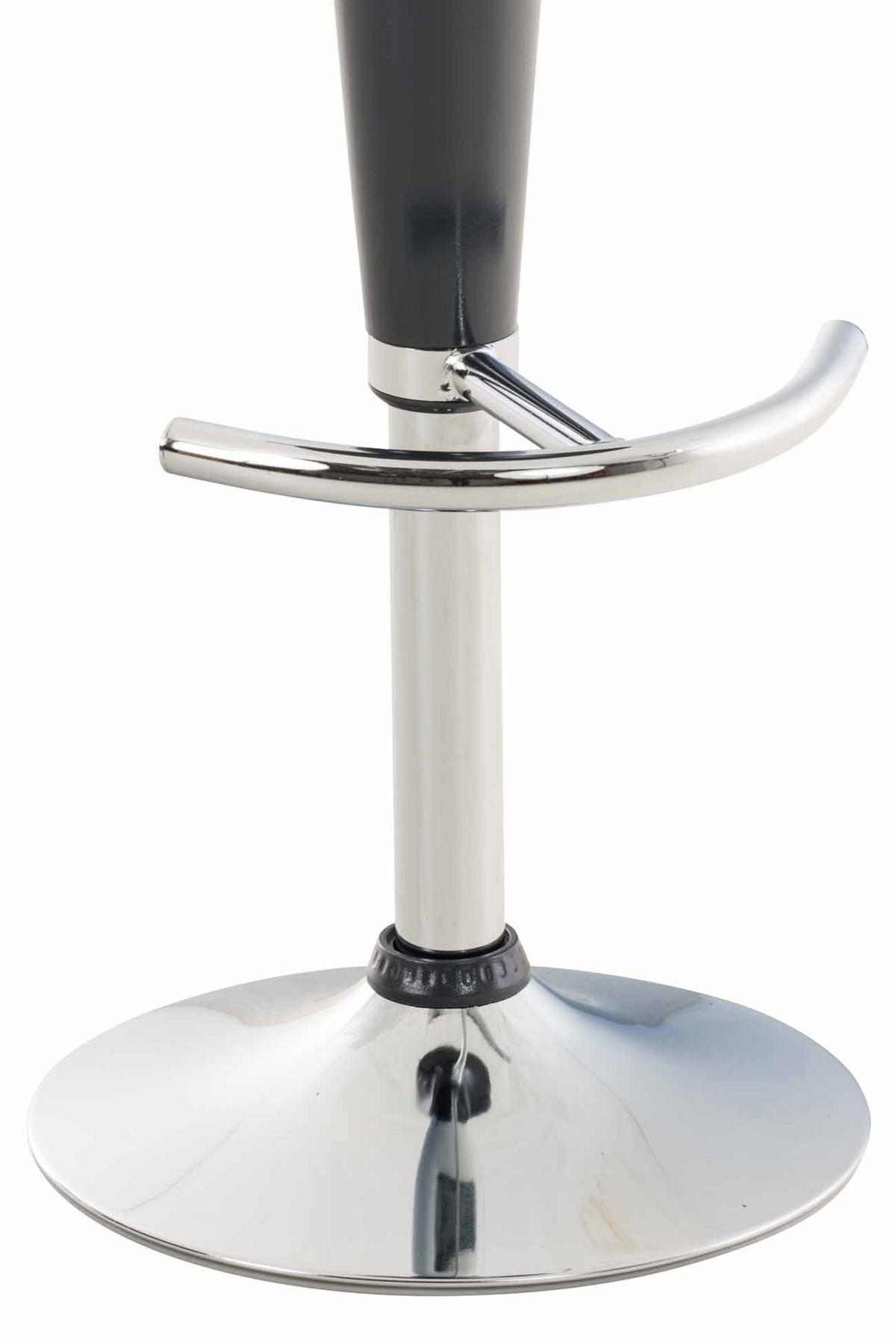 BARHOCKER Kunststoff Grau - Chromfarben/Grau, Kunststoff/Metall (37/87/37cm) - CLP