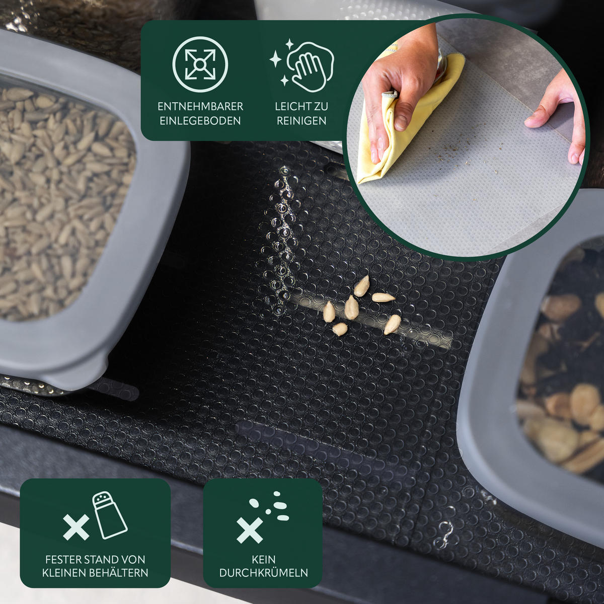 TELESKOPSCHUBLADE, ausziehbar, Metall, schwarz - Schwarz, Metall (67/6/42cm) - bremermann