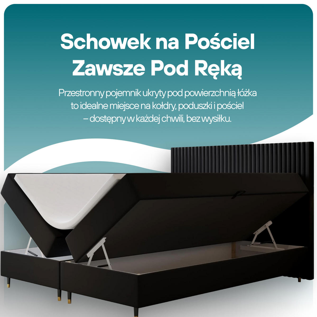 BOXBETT 160 x 200 cm mit Taschenmatratze ESTEPONA, Bettkästen mit Gasdruckfedern, Elegants gepolsterte Kopfstütze und Topper, Grau - Grau, Holz/Textil (160/200cm) - Trada