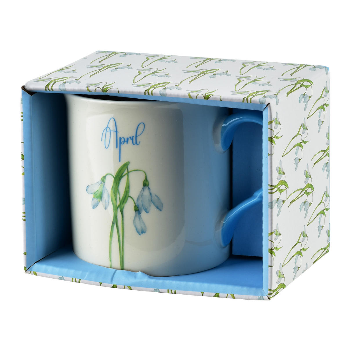 BECHER Mes blau 8.5/10/9 cm Porzellan - Blau, Keramik (0.32L) - Mondex