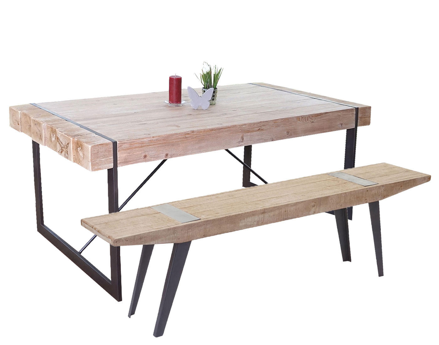 ESSZIMMERGARNITUR A15B Braun - Braun, Holz (160/80/90cm) - MCW