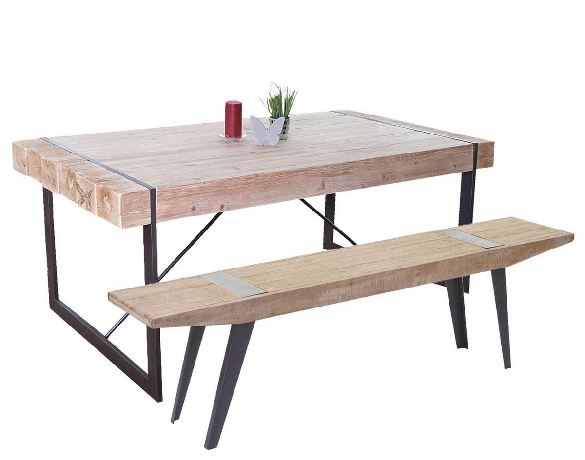 ESSZIMMERGARNITUR A15B Braun - Braun, Holz (160/80/90cm) - MCW