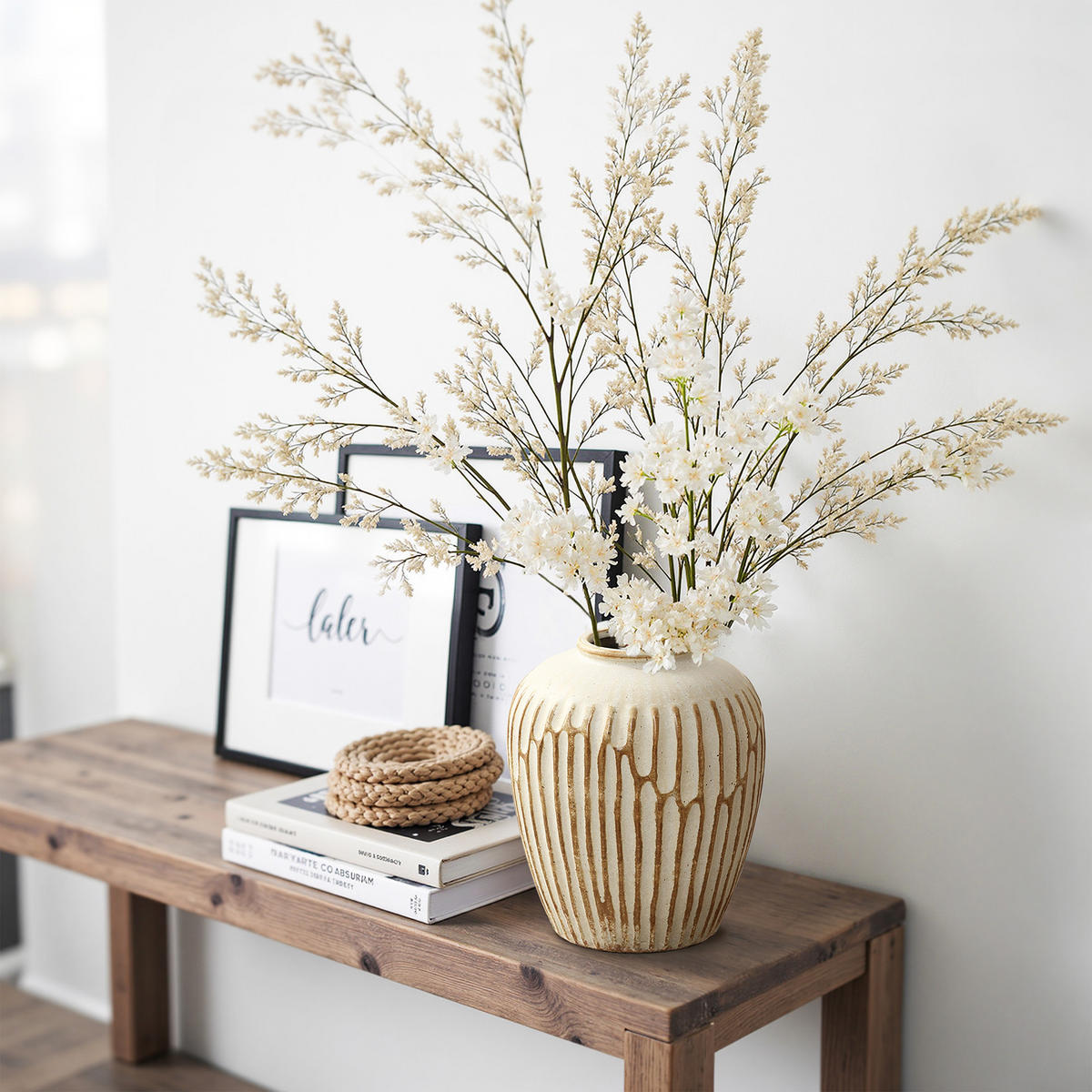 CERAMIC vase vintage look,beige,H 23.5cm - Beige, Keramik (23.5cm) - Hometopia